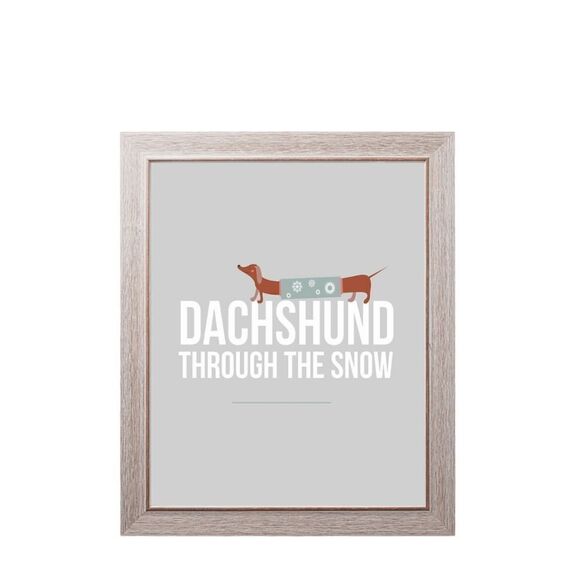 Dachshund Through the Snow Print - Picture 2 of 2